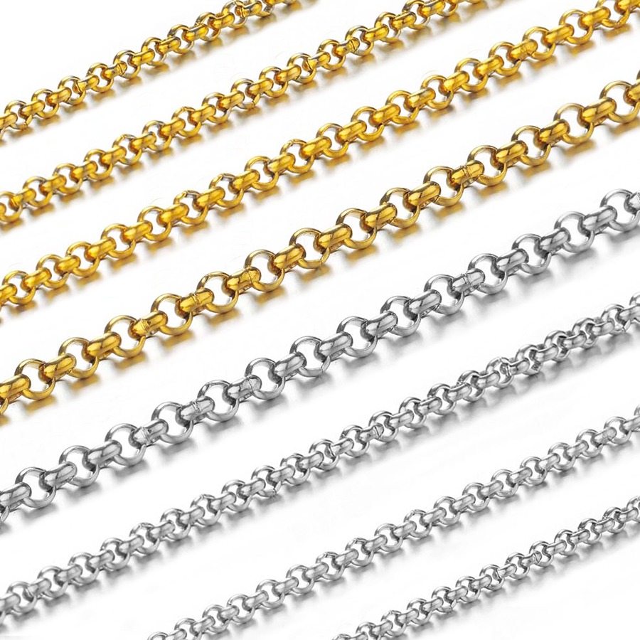 Body Jewelry Necklace - 1 Meter Rantai Lingkaran Kecil Bentuk