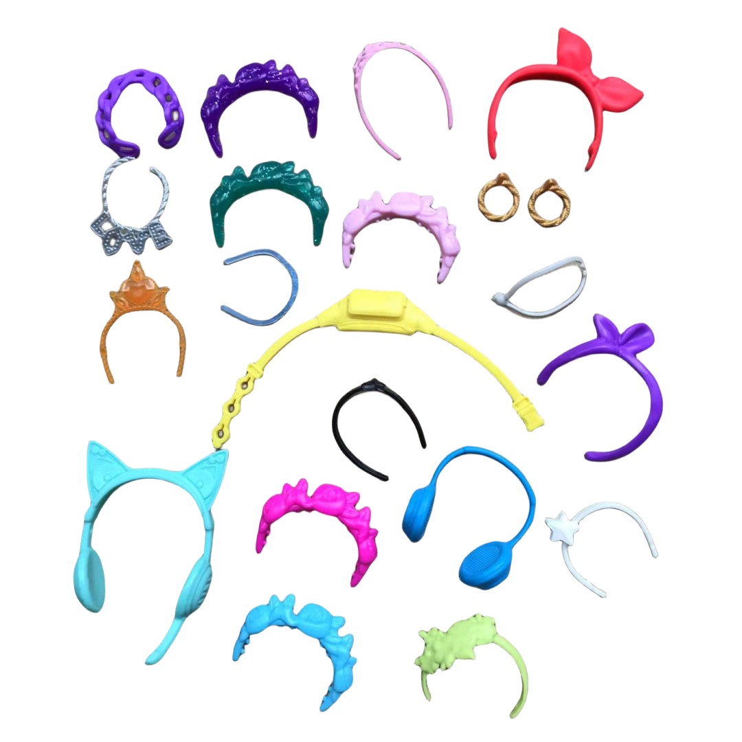 Body Jewelry Necklace - Aksesoris Boneka Multi-Bentuk: Headband, Anting, Kalung,