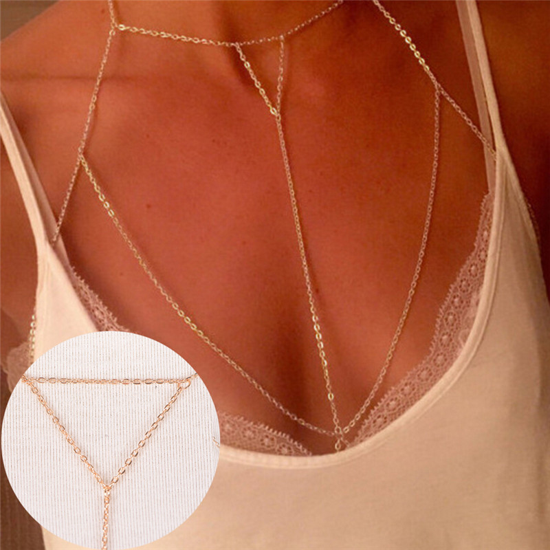 Kalung V rantai modis wanita,  - Body Jewelry Necklace ulasan dan harga