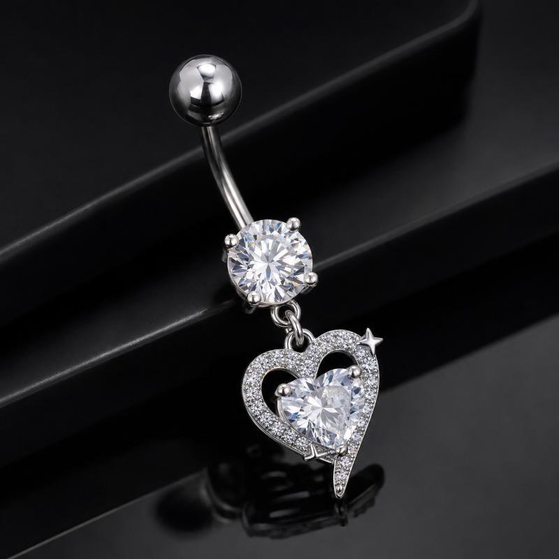 1 Buah Cincin Pusar Model Dang - Body Jewelry Surgical Steel ulasan dan harga