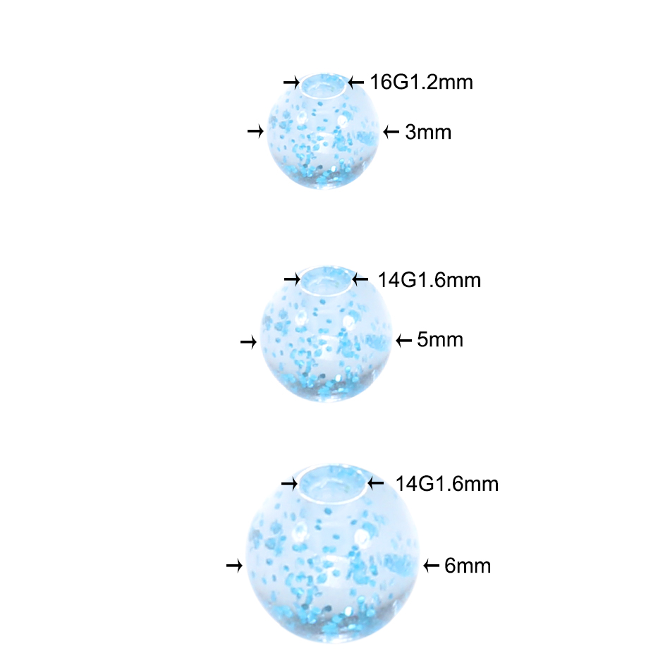 Bola pengganti akrilik warna-w - Body Jewelry Replacement Ball ulasan dan harga