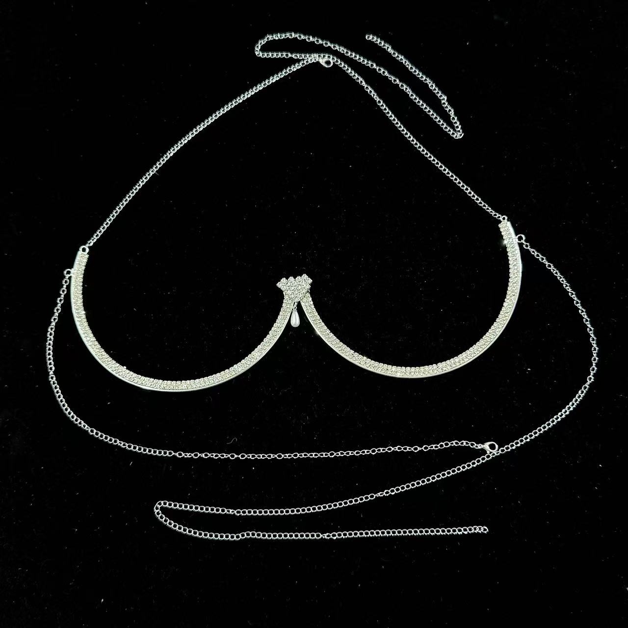 Kalung Bra Berbentuk Hati deng - Body Jewelry Necklace ulasan dan harga