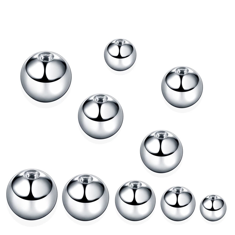 80 Buah 3-5MM 316L Baja Bedah  - Body Jewelry Replacement Ball ulasan dan harga
