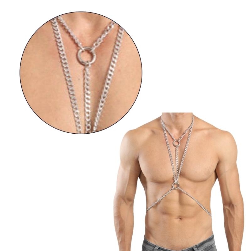 Y5GC Punk Body Chain Harness U - Body Jewelry Retainers ulasan dan harga