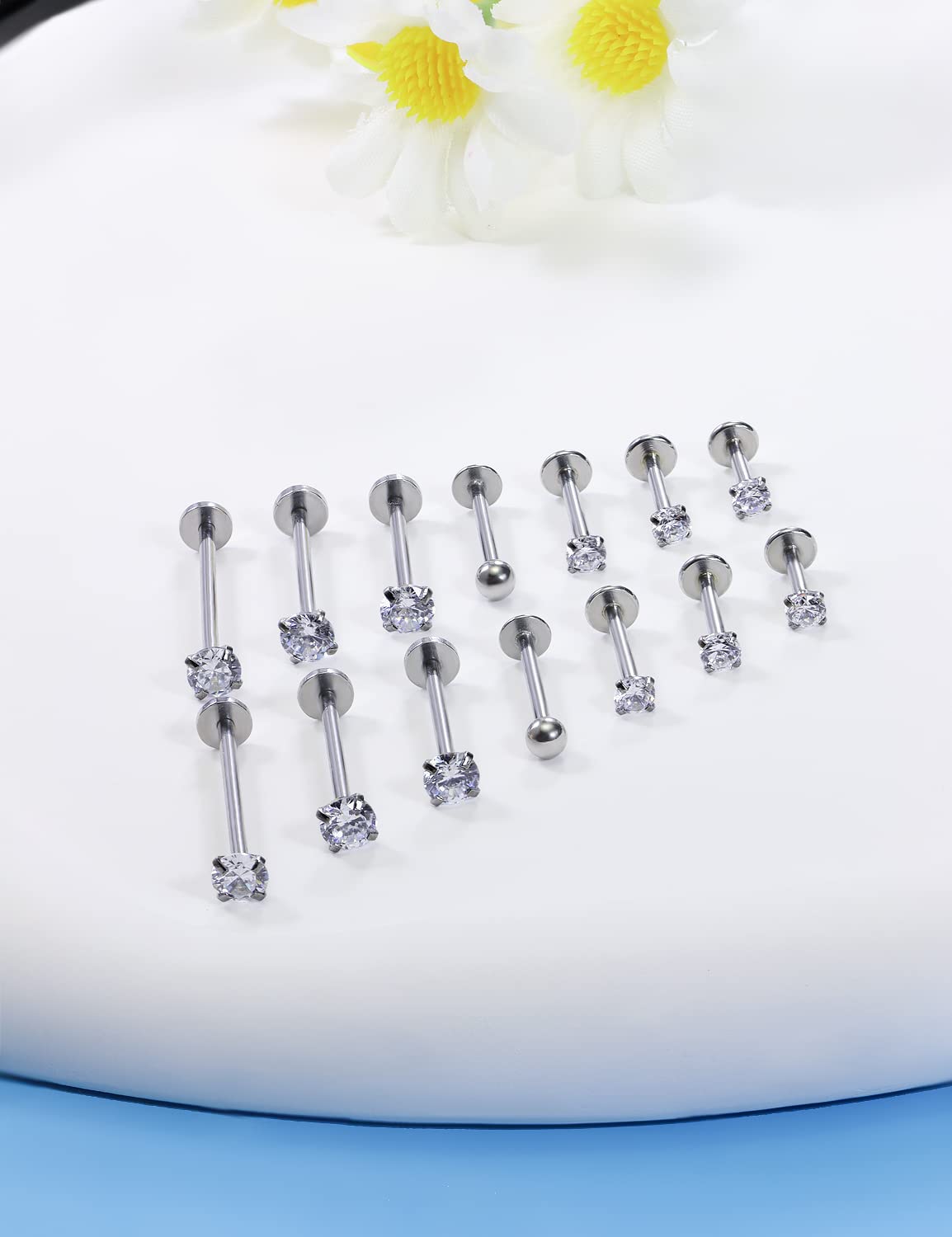 16G ukuran berbeda kancing bel - Body Jewelry Surgical Steel ulasan dan harga