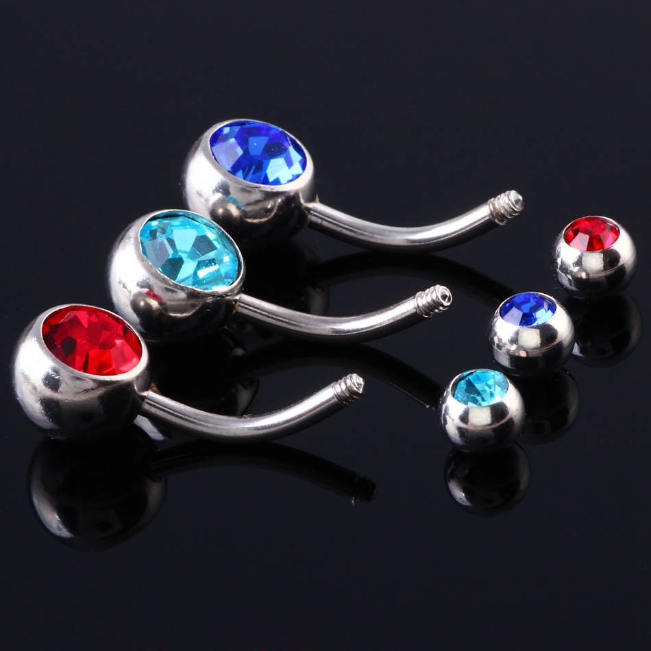 Banyak 1 Buah 316l Bedah Baja  - Body Jewelry Surgical Steel ulasan dan harga